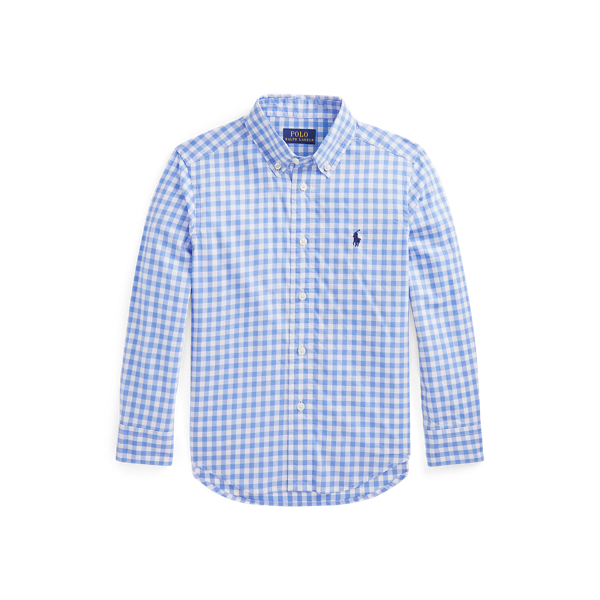 Chemise vichy en popeline de coton