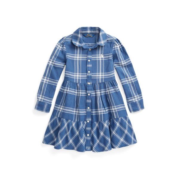 Vestido camisero de algod&oacute;n Girls 1.5-6.5 Years en 1