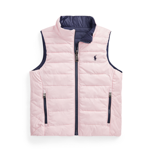 Reversible Water-Repellent Gilet GIRLS 1.5-6.5 YEARS 1