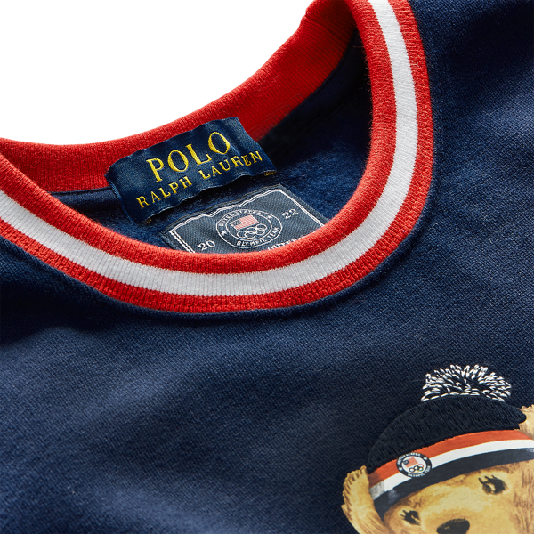 Refined Navy Team USA Polo Bear Sweatshirt Girls 2-6x 3