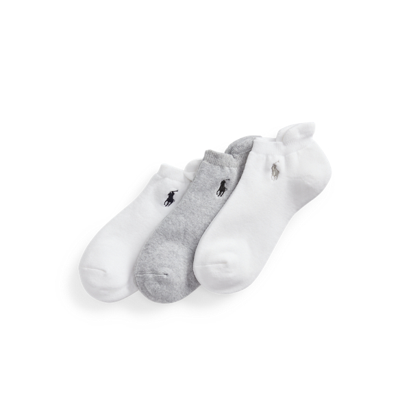 Charcoal Cushioned Ankle Sock 3-Pack Polo Ralph Lauren 1