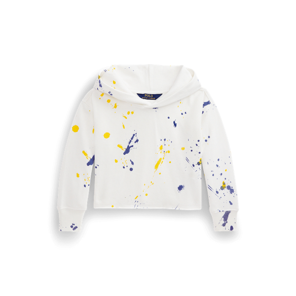 Sweat &agrave; capuche molleton taches peinture GIRLS 1.5-6.5 YEARS en 1