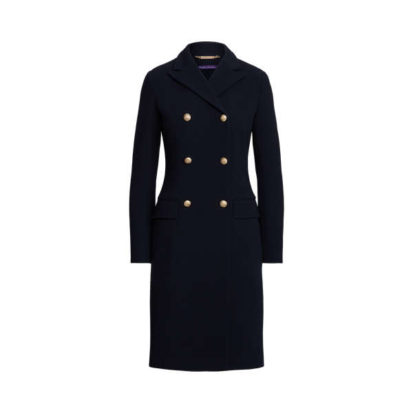 Beatriz Double-Breasted Crepe Coat Ralph Lauren Collection 1