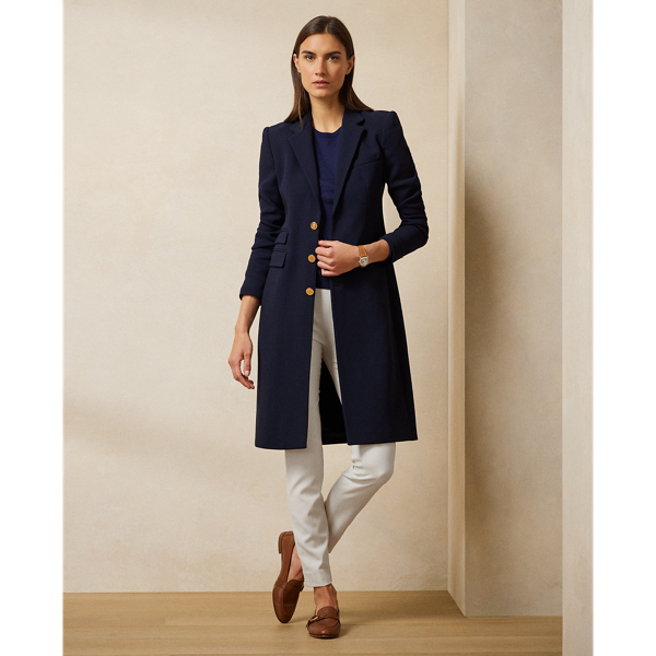 Ralph lauren crepe coat clearance