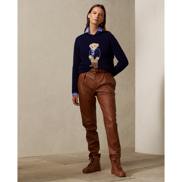 Pull Greenwich Polo Bear en cachemire Ralph Lauren Collection en Marine luxueux 3