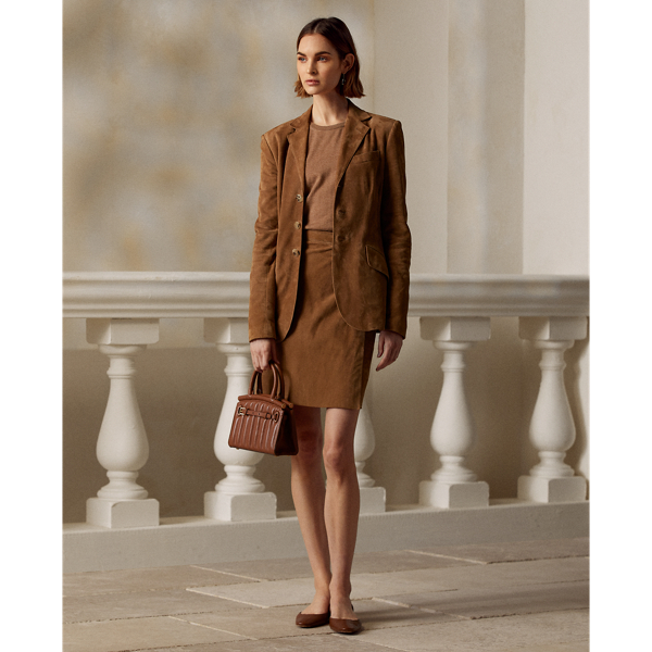 Pull col rond en cachemire Ralph Lauren Collection en M&eacute;lange camel 3