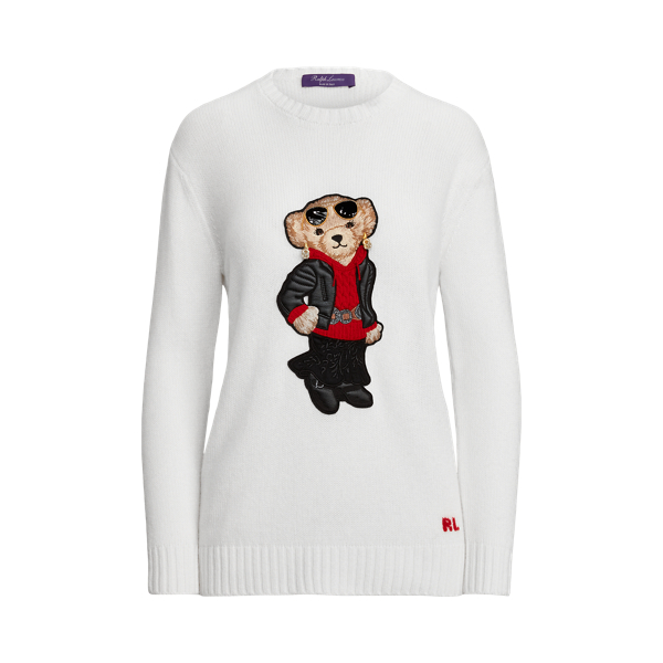 Lux Cream Lunar New Year Polo Bear Jumper Ralph Lauren Collection 2