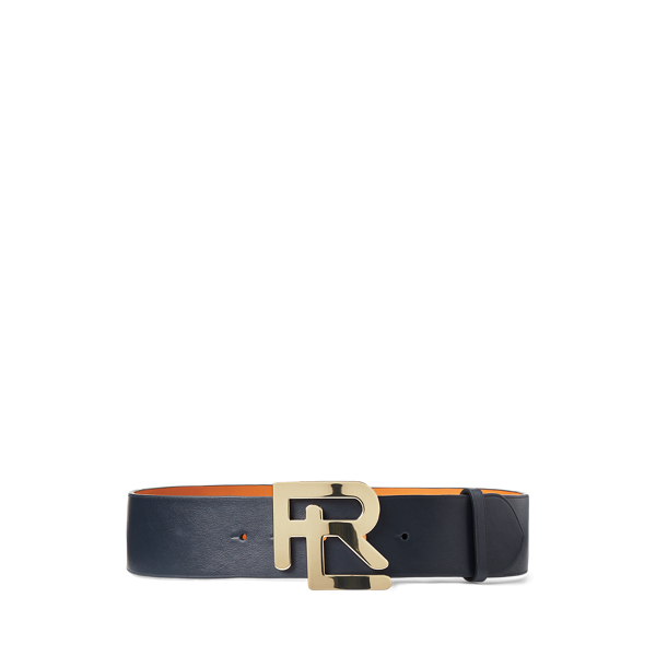 Brede RL-riem van kalfsleer Ralph Lauren Collection in 1