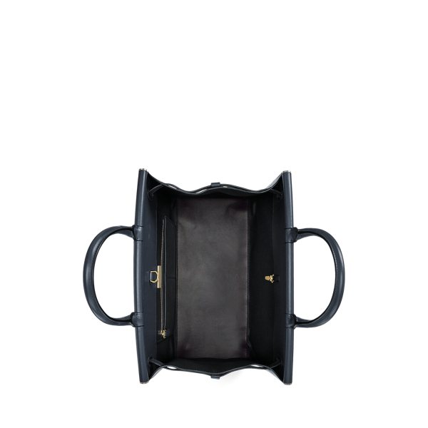 Marine Navy RL50 Quilted Calfskin Large Bag Ralph Lauren Collection 5
