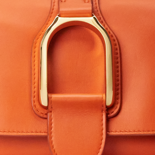 Schultertasche Welington aus Kalbsleder Ralph Lauren Collection in Clementine 6