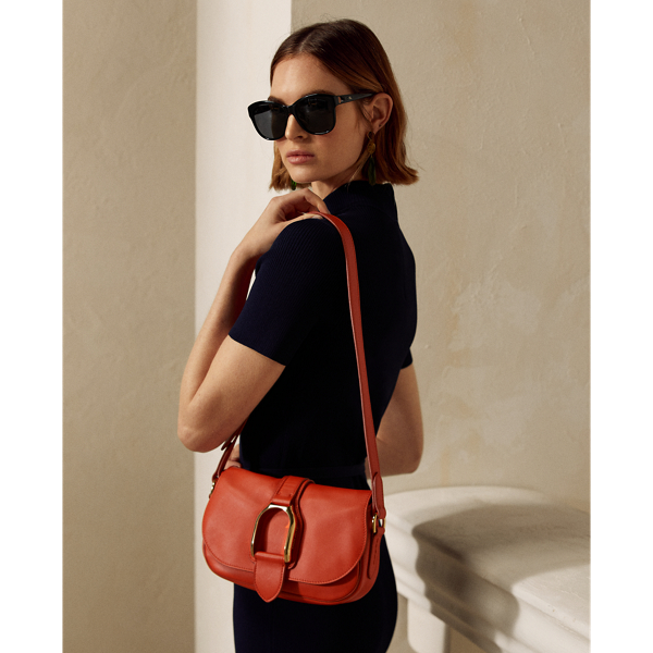 Schultertasche Welington aus Kalbsleder Ralph Lauren Collection in Clementine 7