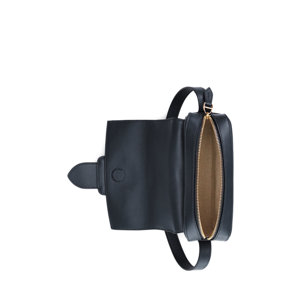 Umh&auml;ngetasche Welington aus Kalbsleder Ralph Lauren Collection in Marine-Navy 4