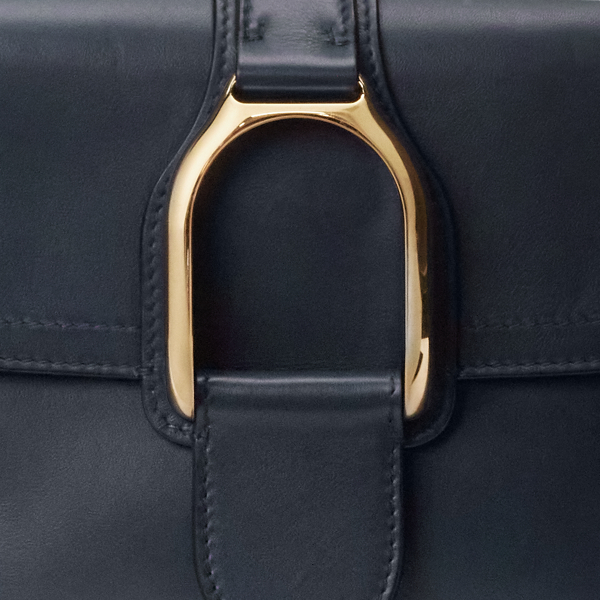 Umh&auml;ngetasche Welington aus Kalbsleder Ralph Lauren Collection in Marine-Navy 6