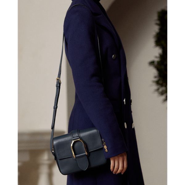 Umh&auml;ngetasche Welington aus Kalbsleder Ralph Lauren Collection in Marine-Navy 8