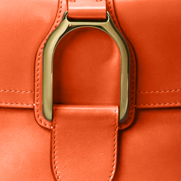 Umh&auml;ngetasche Welington aus Kalbsleder Ralph Lauren Collection in Clementine 6