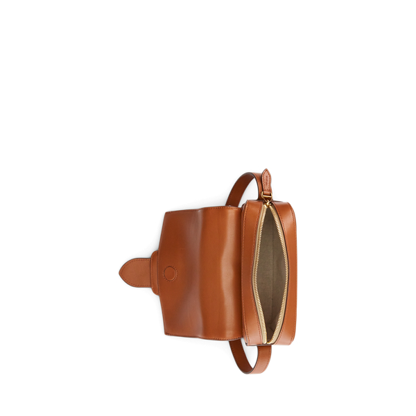 Gold Welington Canvas Crossbody Bag Ralph Lauren Collection 4