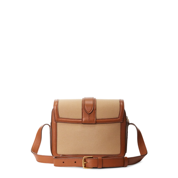 Gold Welington Canvas Crossbody Bag Ralph Lauren Collection 5