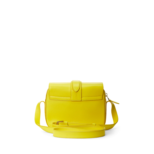 Umh&auml;ngetasche Welington aus Kalbsleder Ralph Lauren Collection in Kanariengelb 4