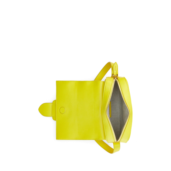 Umh&auml;ngetasche Welington aus Kalbsleder Ralph Lauren Collection in Kanariengelb 5