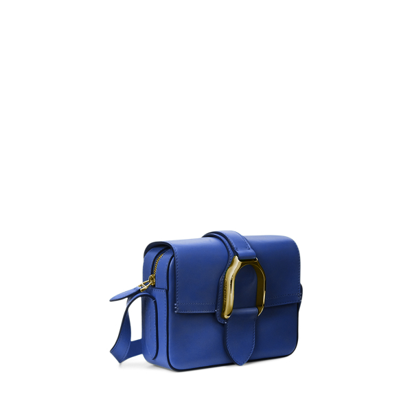 Medium Blue Calfskin Welington Crossbody Bag Ralph Lauren Collection 3