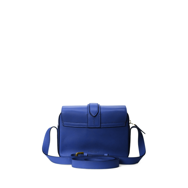 Medium Blue Calfskin Welington Crossbody Bag Ralph Lauren Collection 4