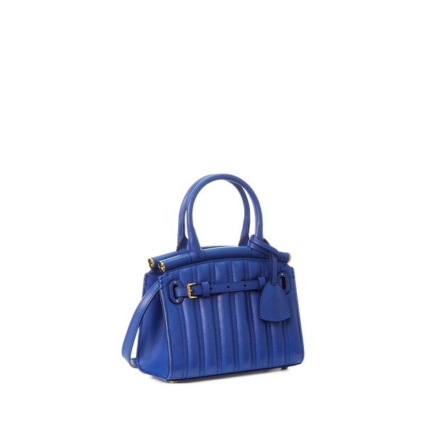 Medium Blue RL50 Quilted Calfskin Mini Bag Ralph Lauren Collection 3