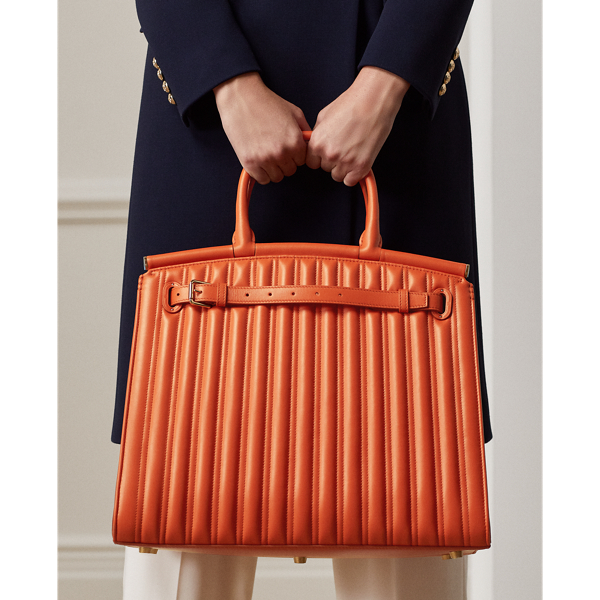 Clementine RL50 Quilted Calfskin Large Bag Ralph Lauren Collection 7