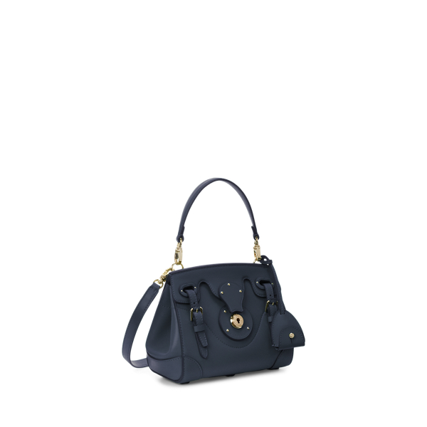 Marine Navy Soft Ricky 18 Calfskin Bag Ralph Lauren Collection 3