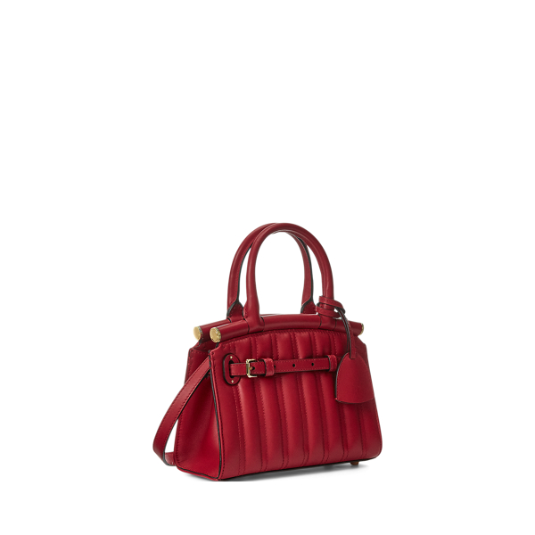 Mini-Tasche&nbsp;RL50 aus Kalbsleder Ralph Lauren Collection in Klassisch-Rot 3