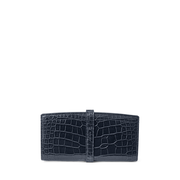 Lange Alligator-Brieftasche Welington Ralph Lauren Collection in Marine-Navy 2