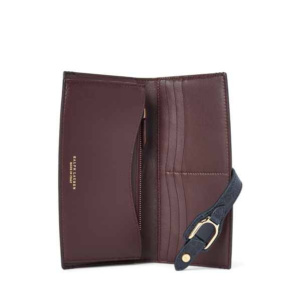 Lange Alligator-Brieftasche Welington Ralph Lauren Collection in Marine-Navy 3