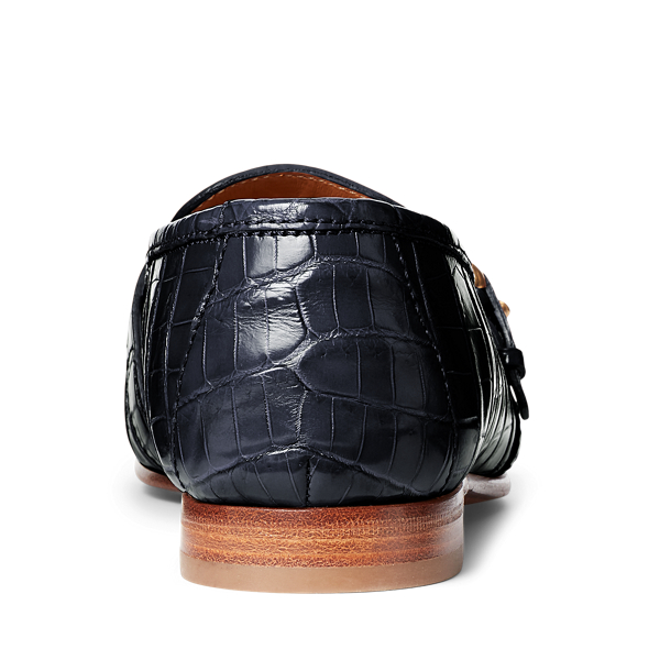 Marine Navy Audrey Welington Caiman Loafer Ralph Lauren Collection 3