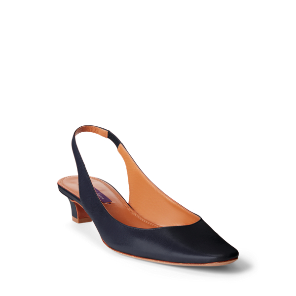Marine Navy Kels Leather Slingback Ralph Lauren Collection 2