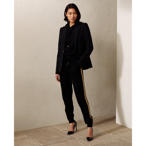 Black Parker Wool Crepe Blazer Ralph Lauren Collection 4
