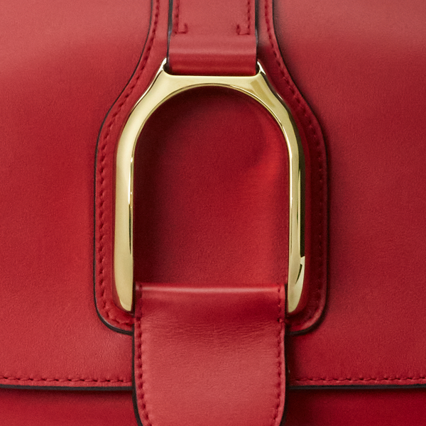 Schultertasche Welington aus Kalbsleder Ralph Lauren Collection in Klassisch-Rot 6