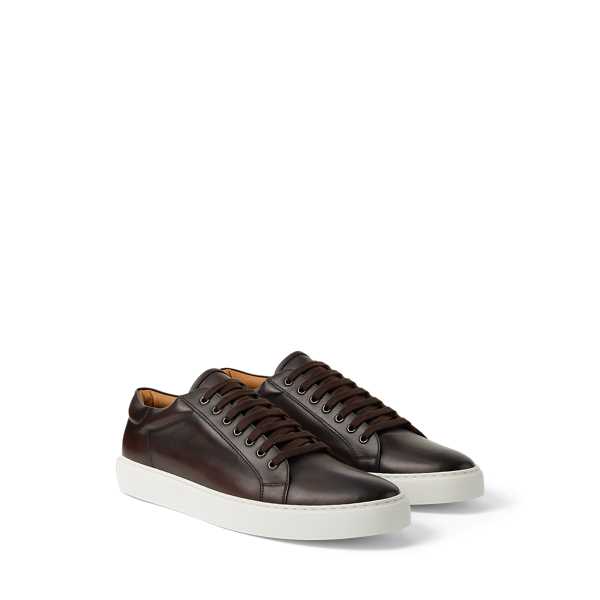 Dark Brown Severn Calfskin Sneaker Purple Label 3
