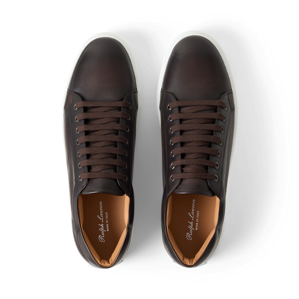 Dark Brown Severn Calfskin Sneaker Purple Label 5