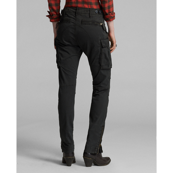Lauren ralph lauren tartan equivoque skinny crop pants