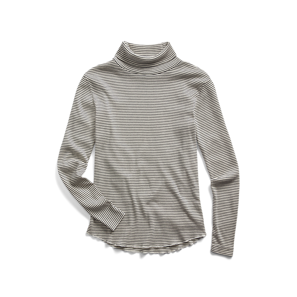 Striped Stretch Cotton Roll Neck RRL 1