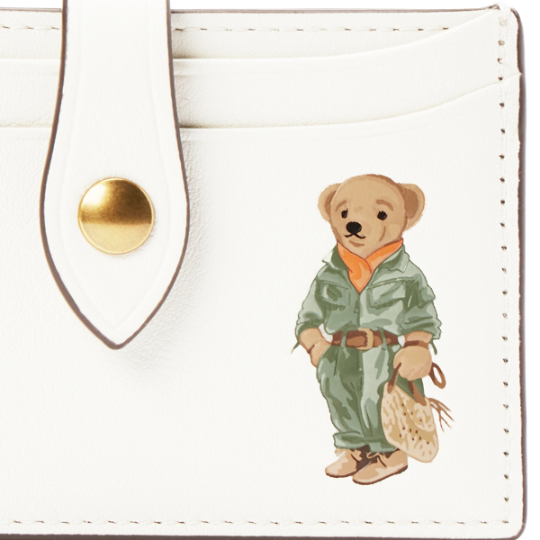 Cream Jumpsuit Polo Bear Slim Snap Card Case Polo Ralph Lauren 3