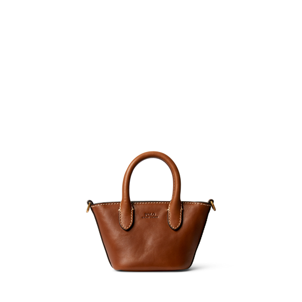 Mini cabas &agrave; bandouli&egrave;re en cuir