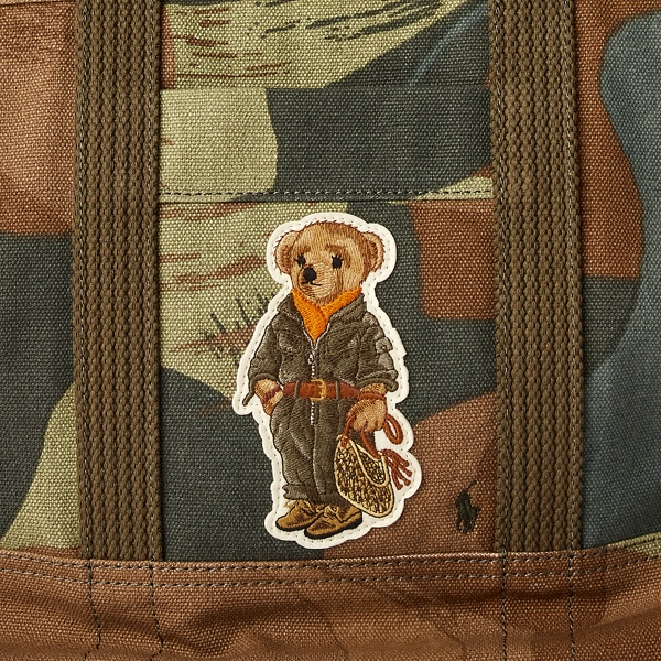 Camo Bear Polo Bear Medium Canvas Tote Polo Ralph Lauren 6