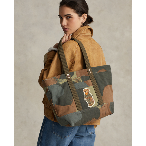 Ralph lauren camo tote bag hotsell