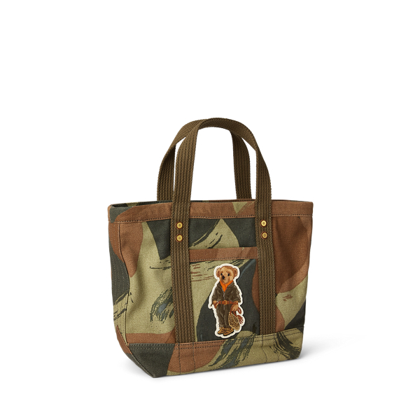 Camo Bear Polo Bear Small Canvas Tote Polo Ralph Lauren 2