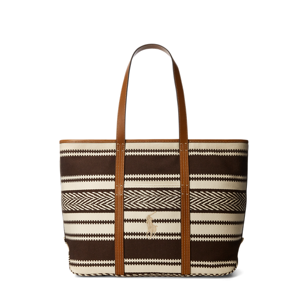 Big Pony Striped Medium Cotton Tote