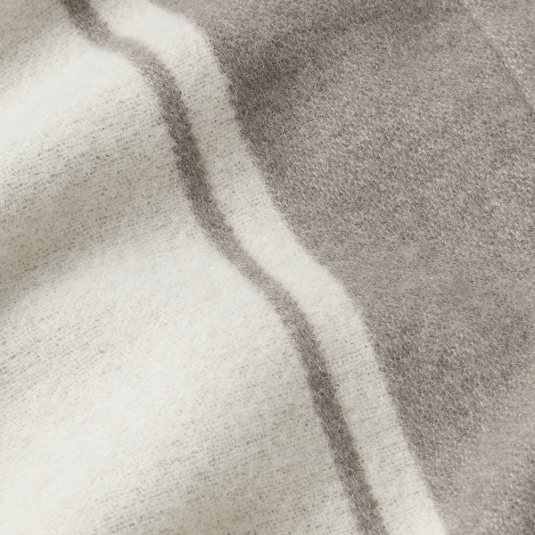 Platinum/Graphite Doverton Throw Blanket Ralph Lauren Home 2