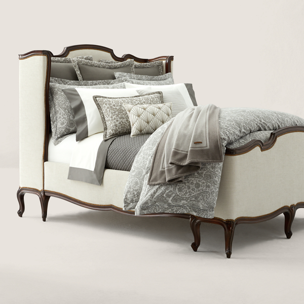 Platinum/Graphite Doverton Throw Blanket Ralph Lauren Home 6