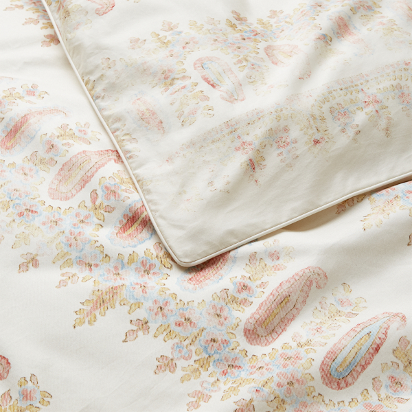 Faded Coral And Chambray Camile Coral Paisley Comforter Ralph Lauren Home 2