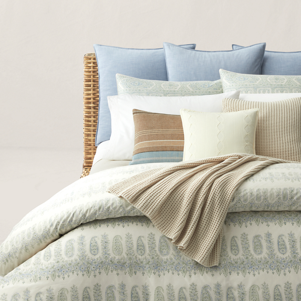Sage And Chambray Camile Sage Paisley Comforter Ralph Lauren Home 6