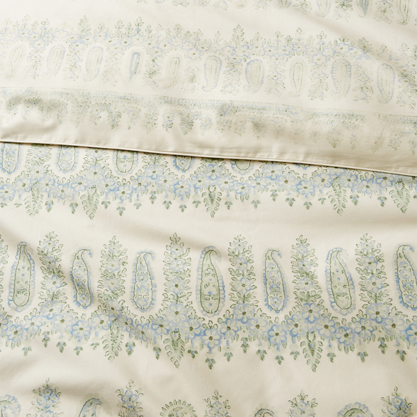Sage And Chambray Camile Sage Paisley Comforter Ralph Lauren Home 3